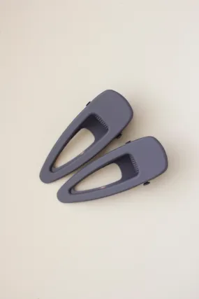 Regular Matte Clip Set of 2 - Charcoal