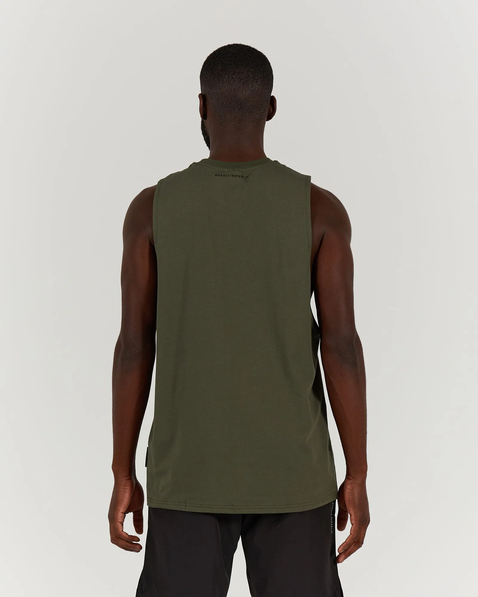 ROCKY MUSCLE TANK - KHAKI GREEN