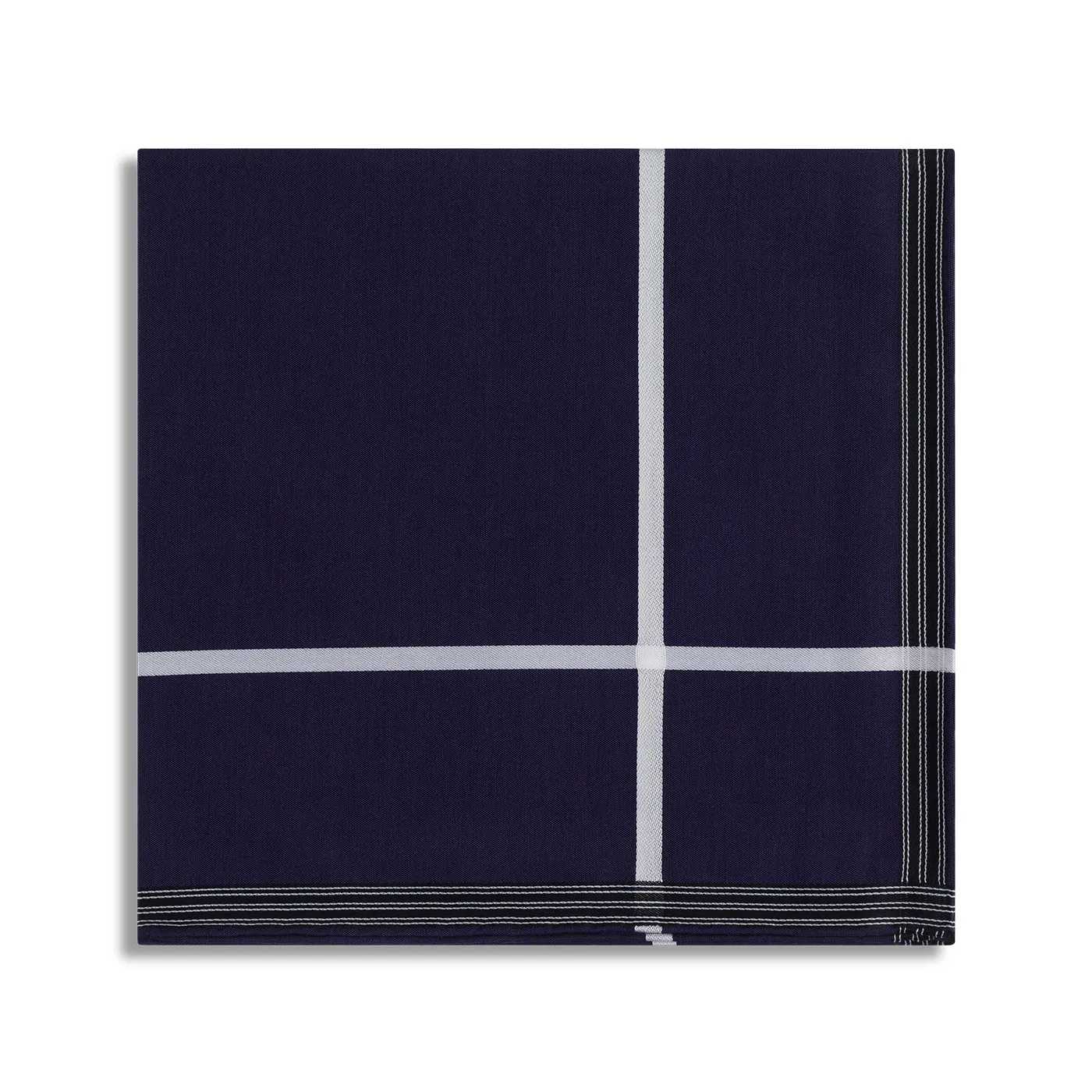 Simonnot Godard "Socotra" Pocket Square in Navy