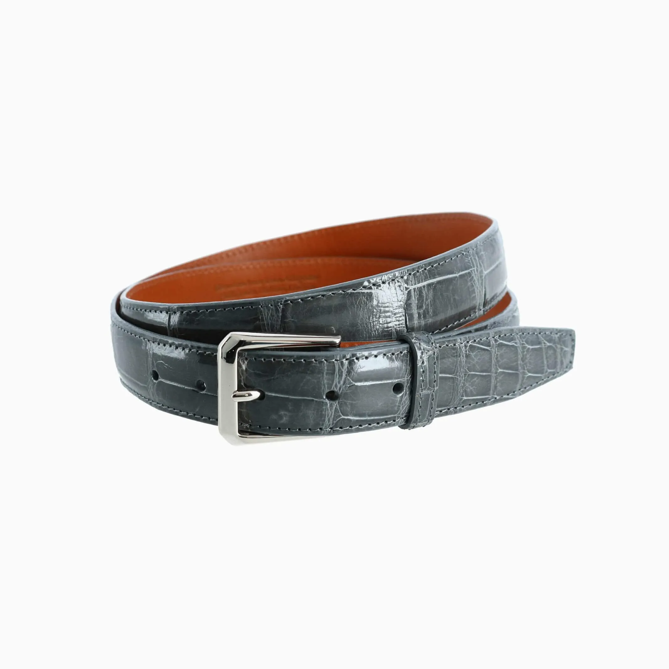 Trafalgar Genuine Glazed Alligator Belt