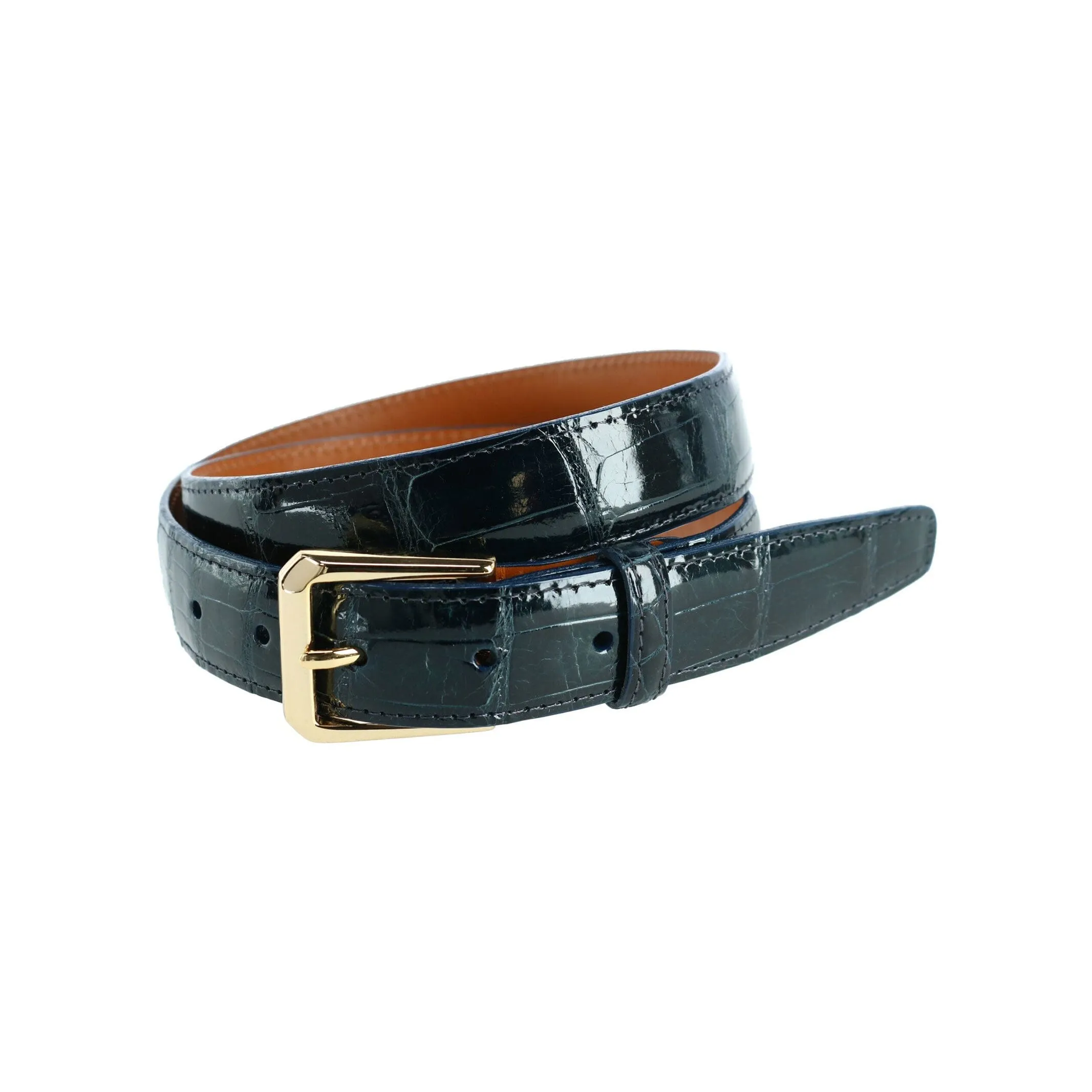 Trafalgar Genuine Glazed Alligator Belt