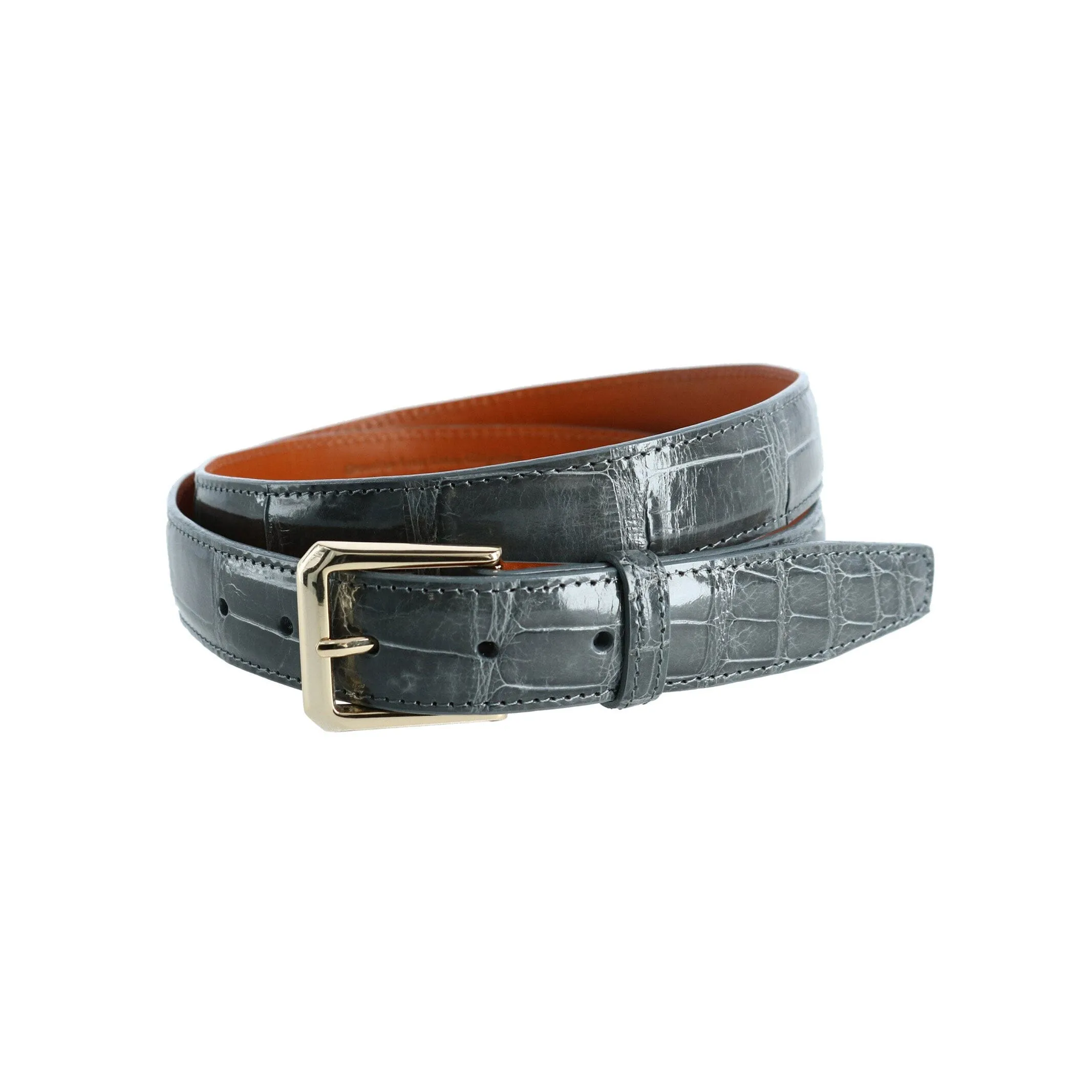 Trafalgar Genuine Glazed Alligator Belt