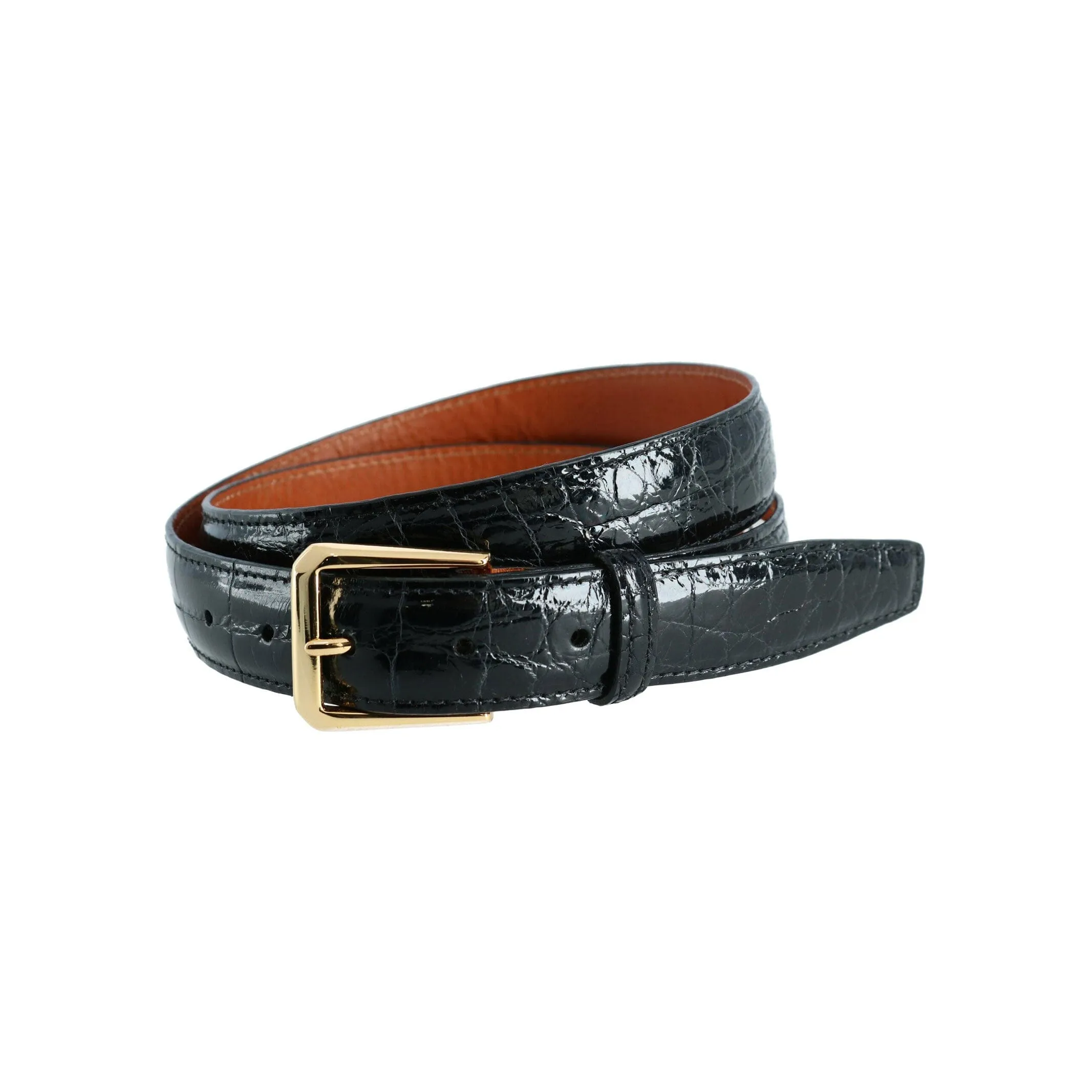 Trafalgar Genuine Glazed Alligator Belt