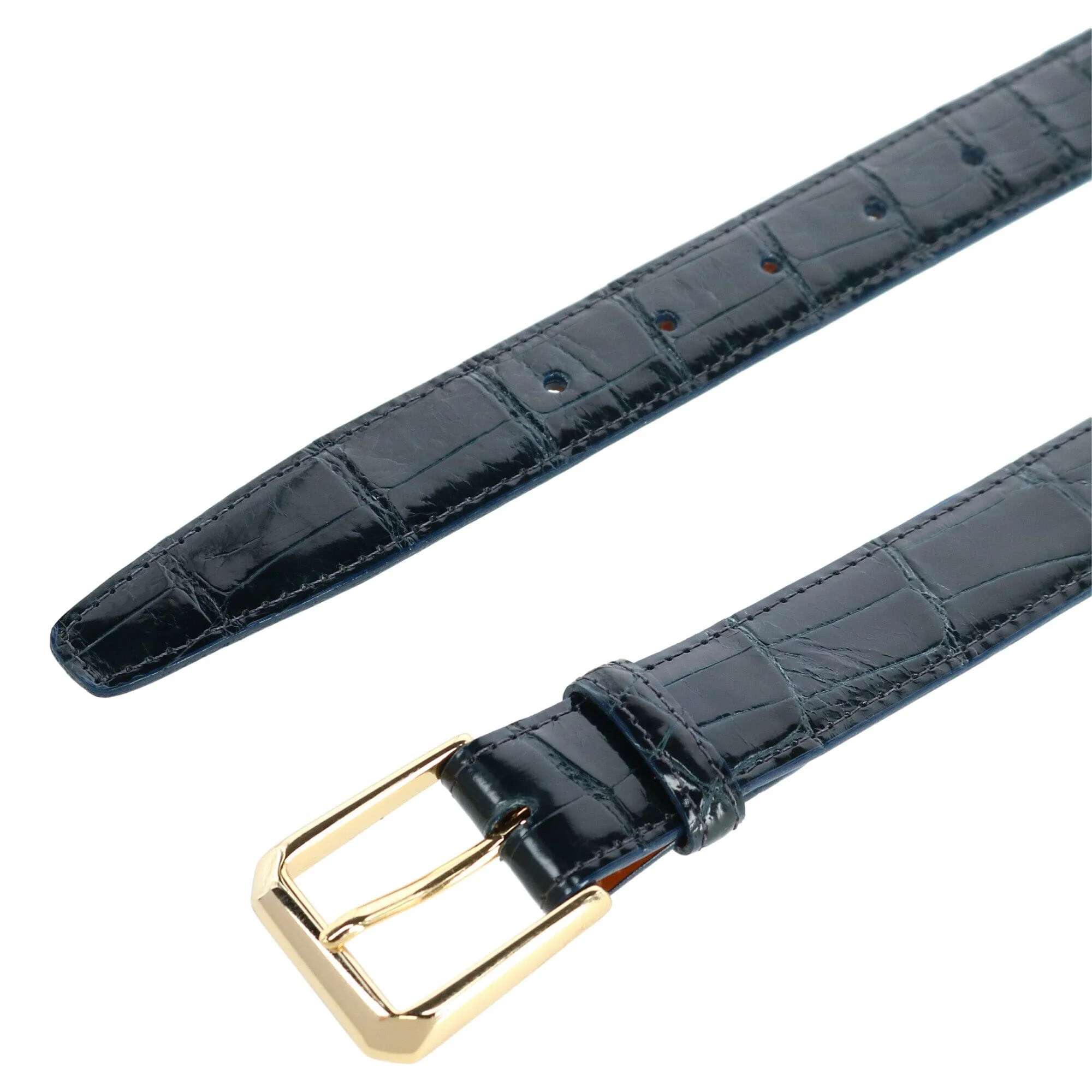 Trafalgar Genuine Glazed Alligator Belt