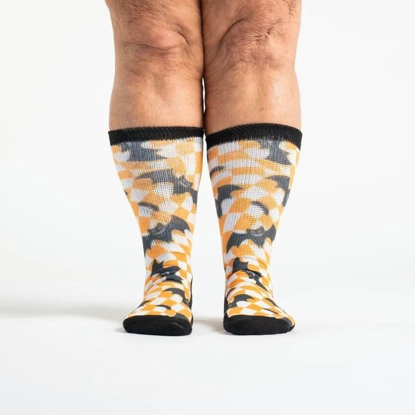 Trippy Bats Non-Binding Diabetic Socks