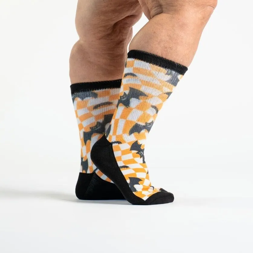 Trippy Bats Non-Binding Diabetic Socks