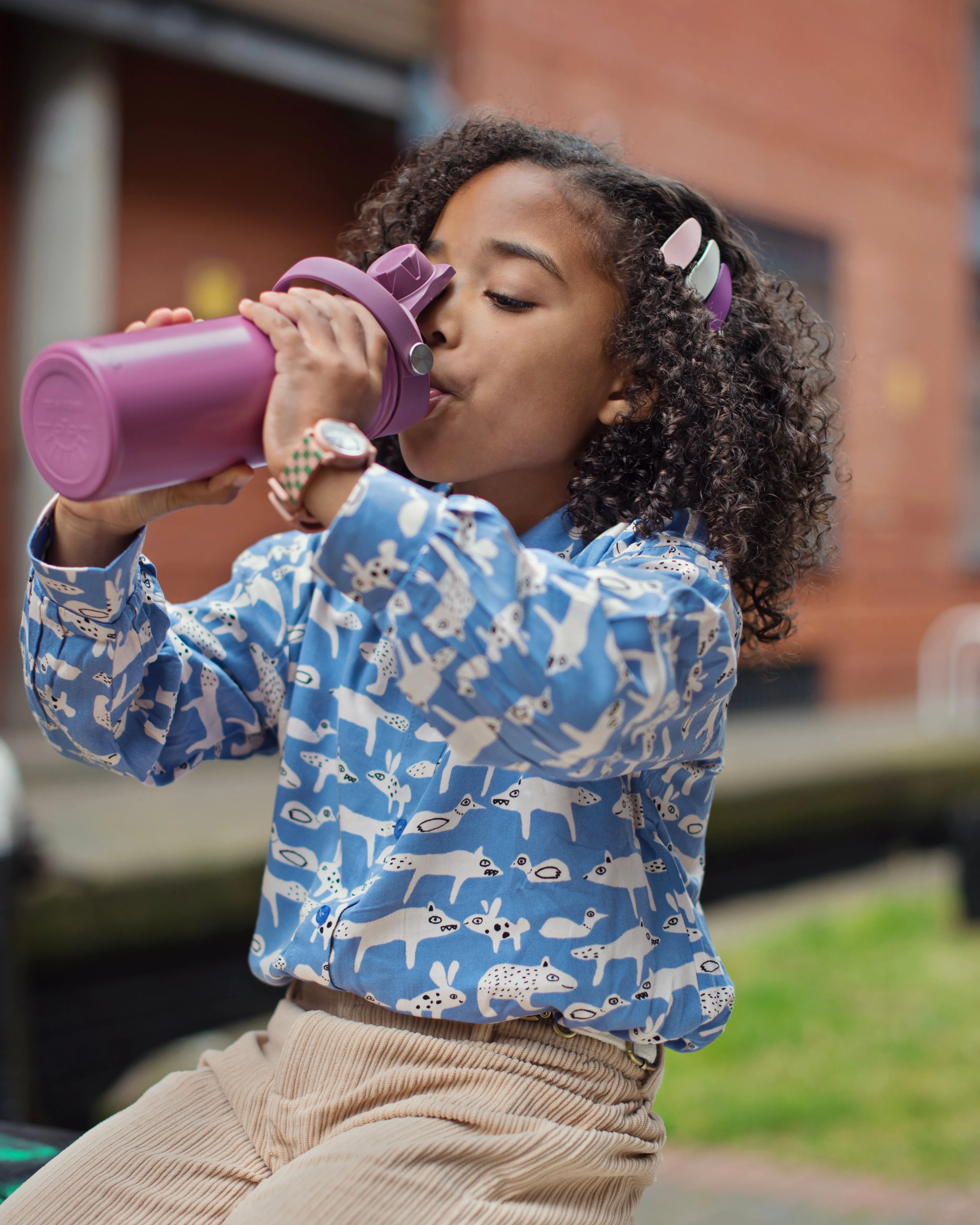 Twist   Go Thermo Water Bottle | 14oz - Mauve Rose