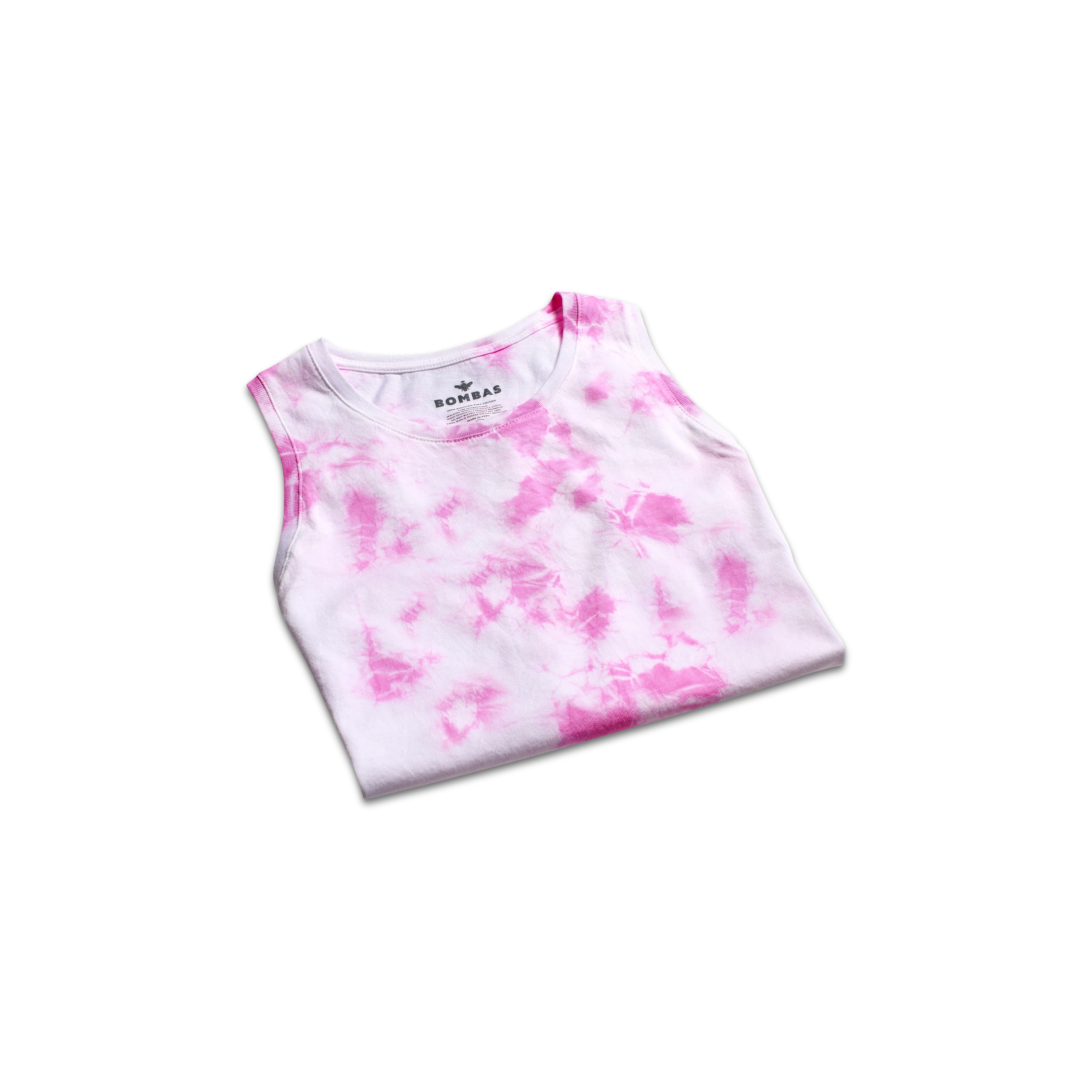 Women's Pima Cotton Tie Dye Crew Neck Tank