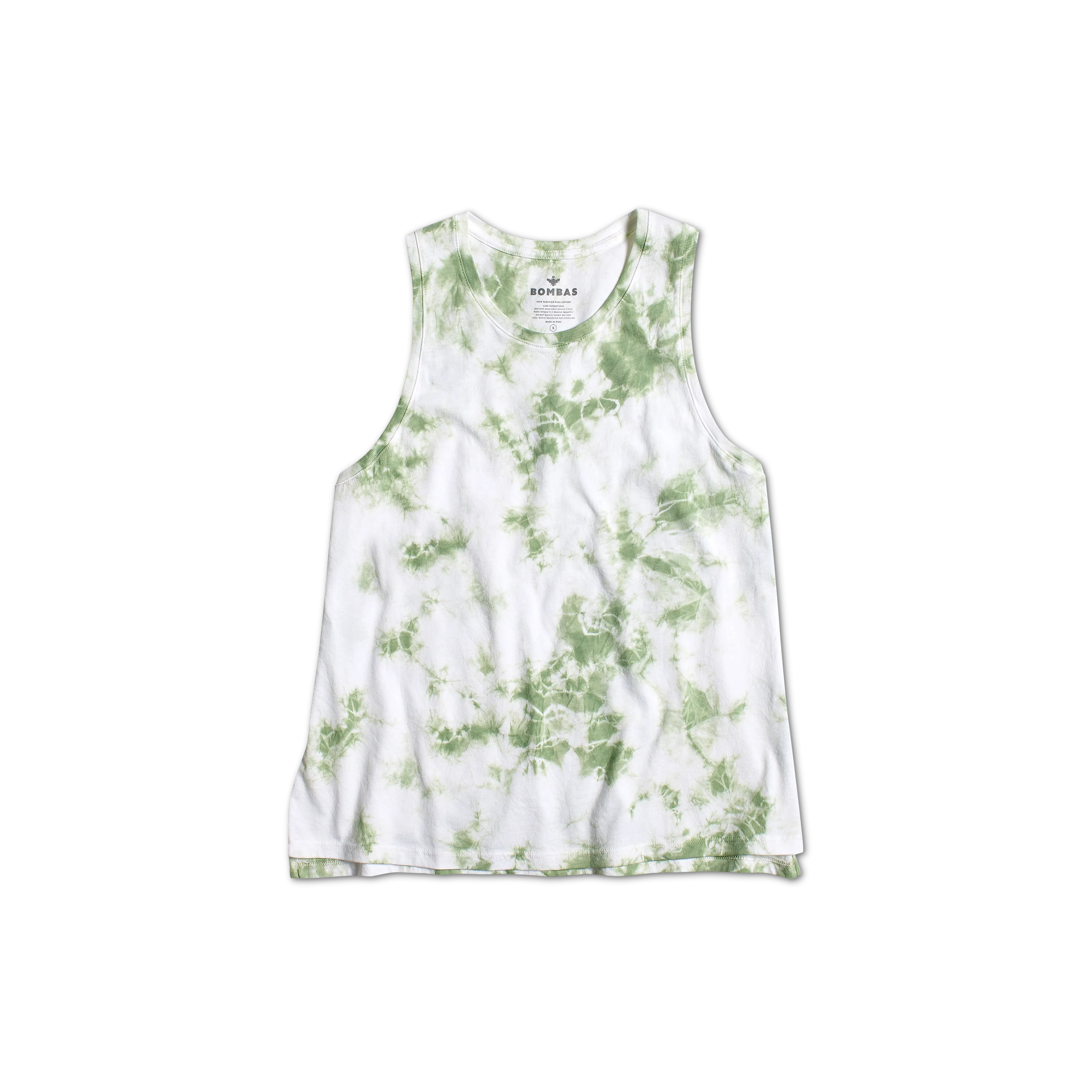 Women's Pima Cotton Tie Dye Crew Neck Tank